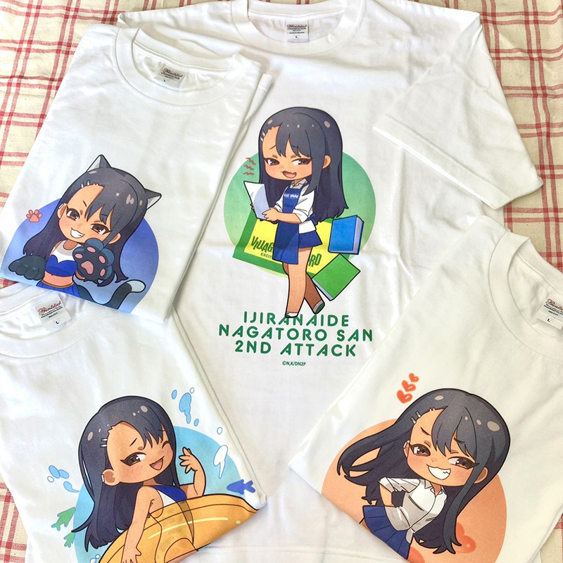 【イジらないで、長瀞さん】描き起こしミニキャラ Tシャツ